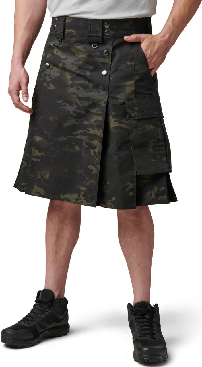 5.11 Tactical Men's Multicam Black Commando Kilt 73356MC - Image 2