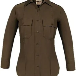 Elbeco Textrop2 Womens Zippered Long Sleeve Shirt