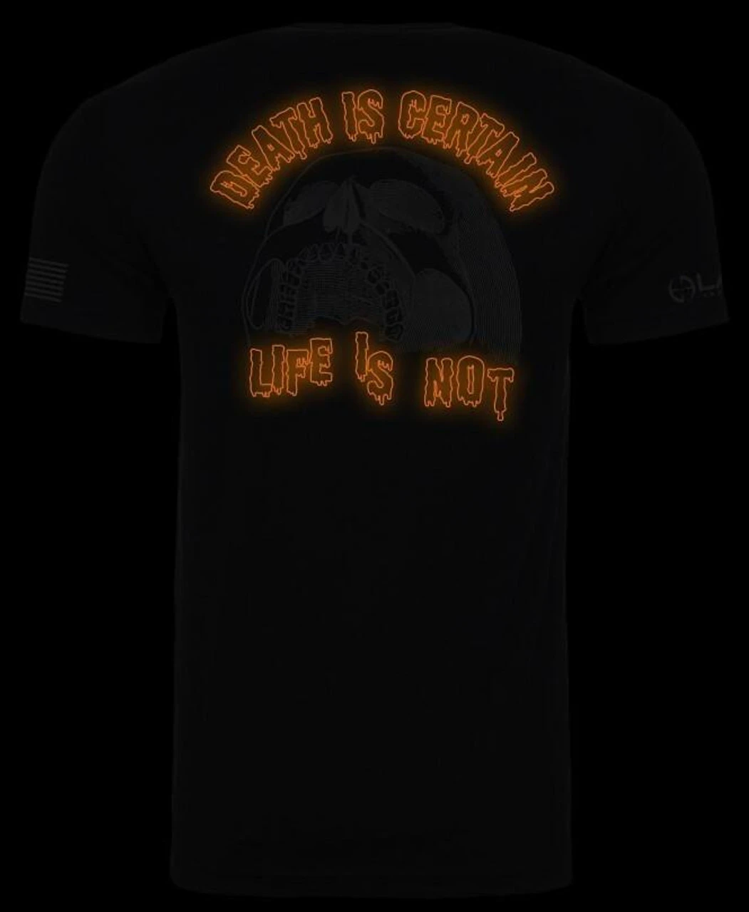 LA Police Gear Death Is Certain Glow In The Dark T-Shirt - Image 5