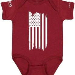 LA Police Gear Distressed Flag Baby Onesie