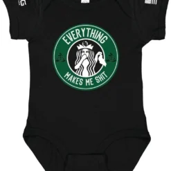 LA Police Gear Everything Makes Me Shit Baby Onesie